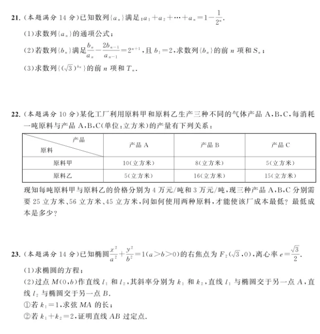 江苏职教高考数学模拟试卷资料