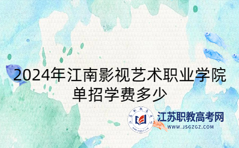 2024年江南影视艺术职业学院单招
